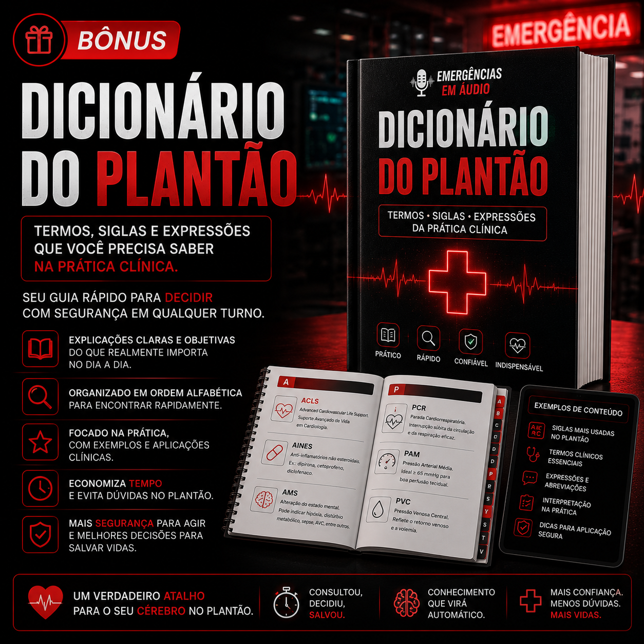 Dicionário do Plantão — bônus do Emergências em Áudio