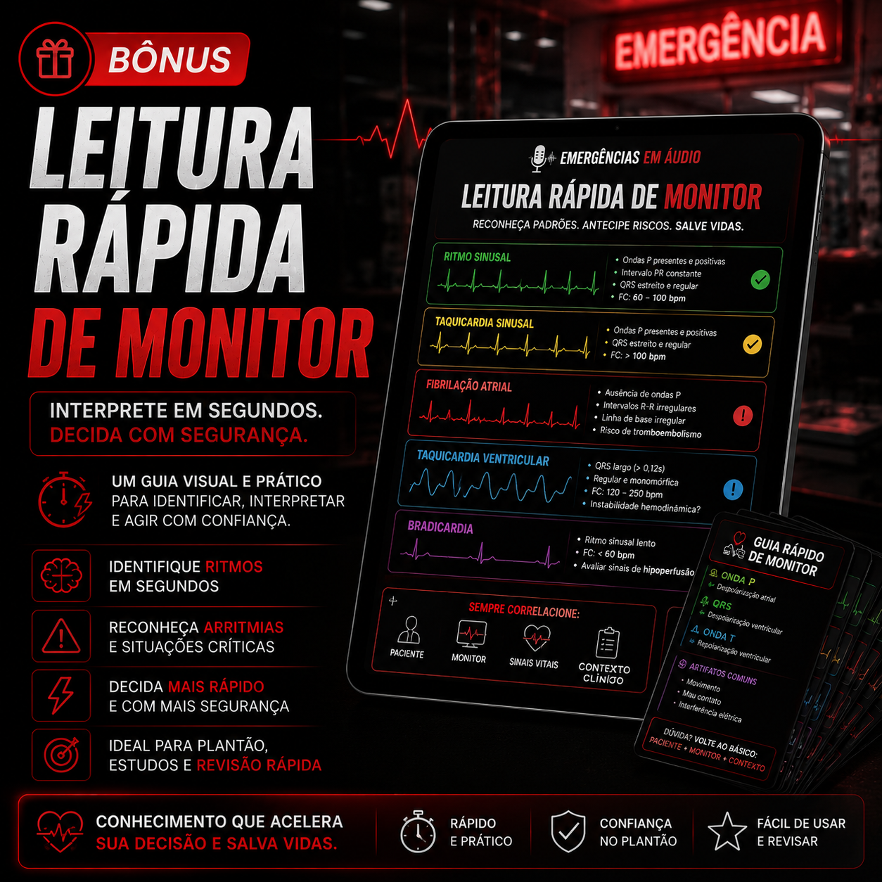 Leitura Rápida de Monitor — bônus do Emergências em Áudio